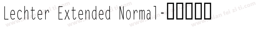 Lechter Extended Normal字体转换